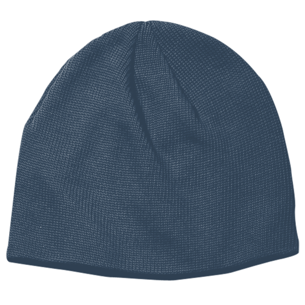 econscious Thin Rib 9" Beanie, Pacific, Front view