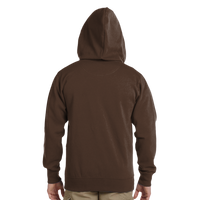 econscious Unisex Heritage Full-Zip Hooded Sweatshirt, Earth, Back view