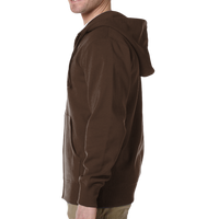 econscious Unisex Heritage Full-Zip Hooded Sweatshirt, Earth, Left Sleeve view