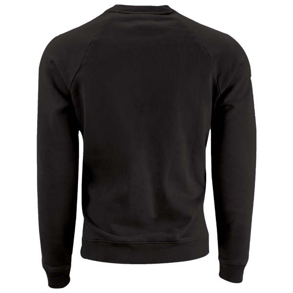 econscious Unisex Motion Crewneck Sweatshirt, Black, Back view