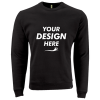 econscious Unisex Motion Crewneck Sweatshirt, Black, Front view, Mockup