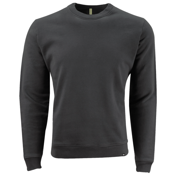 econscious Unisex Motion Crewneck Sweatshirt, Graphite, Front view