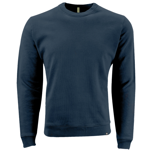econscious Unisex Motion Crewneck Sweatshirt, Pacific, Front view