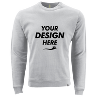 econscious Unisex Motion Crewneck Sweatshirt, White, Front view, Mockup