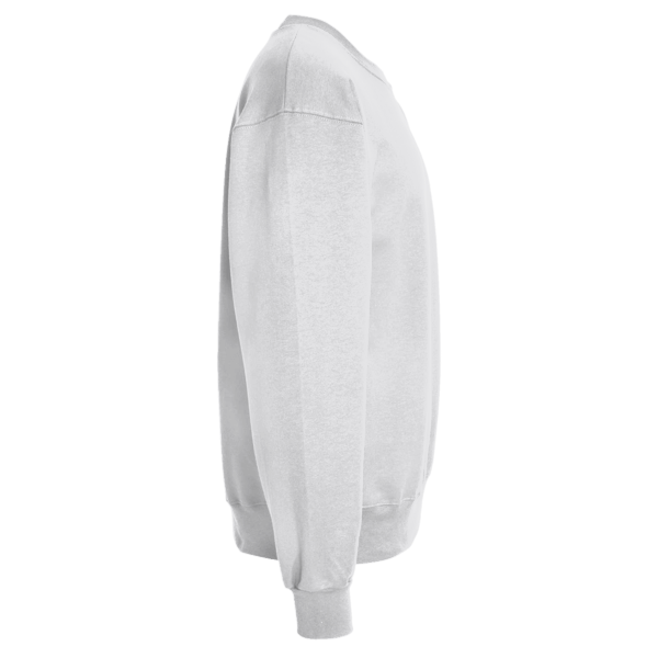 econscious Unisex Motion Crewneck Sweatshirt, White, Right Sleeve view