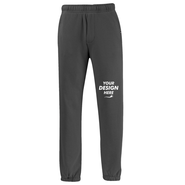 econscious Unisex Motion Joggers, Graphite, Front view, Mockup