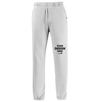 econscious Unisex Motion Joggers, Optic White, Front view, Mockup