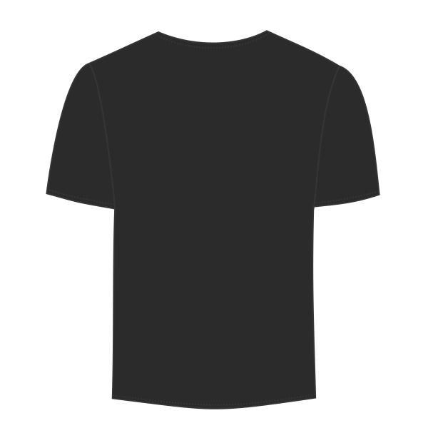 econscious Unisex USA Made T-Shirt, Black, Back view