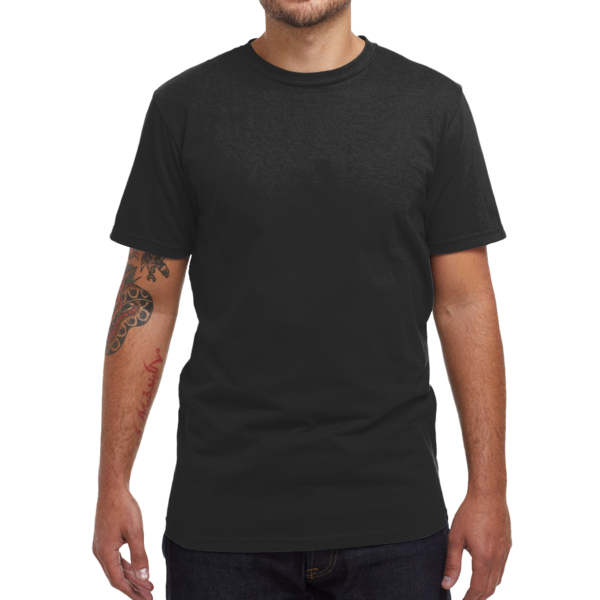 econscious Unisex USA Made T-Shirt, Black, Front view