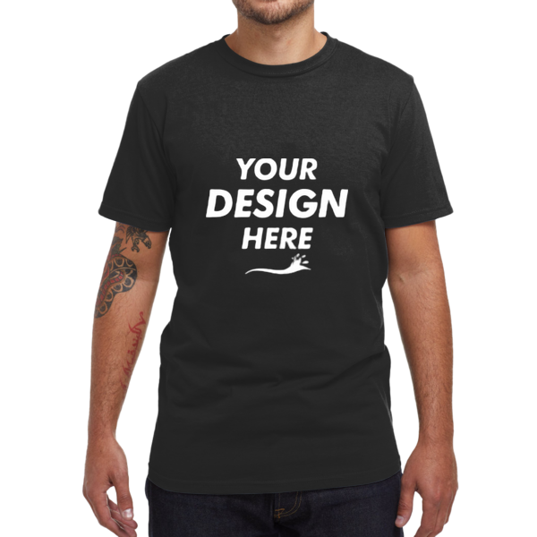 econscious Unisex USA Made T-Shirt, Black, Front view, Mockup
