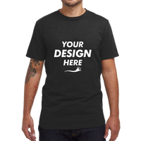 econscious Unisex USA Made T-Shirt, Black, Front view, Mockup