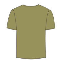 econscious Unisex USA Made T-Shirt, Olive, Back view