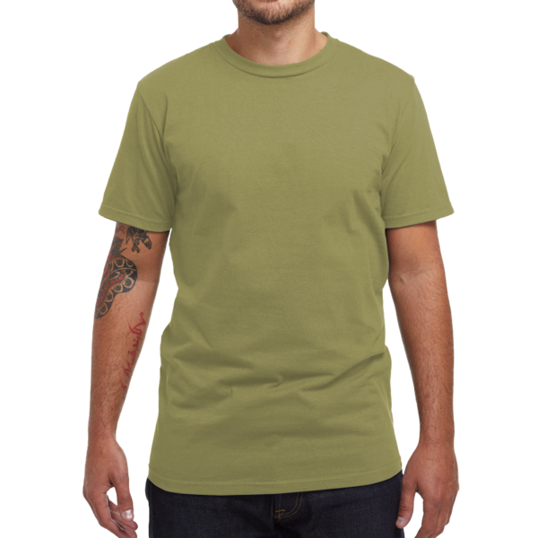 econscious Unisex USA Made T-Shirt, Olive, Front view
