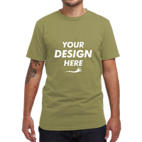 econscious Unisex USA Made T-Shirt, Olive, Front view, Mockup