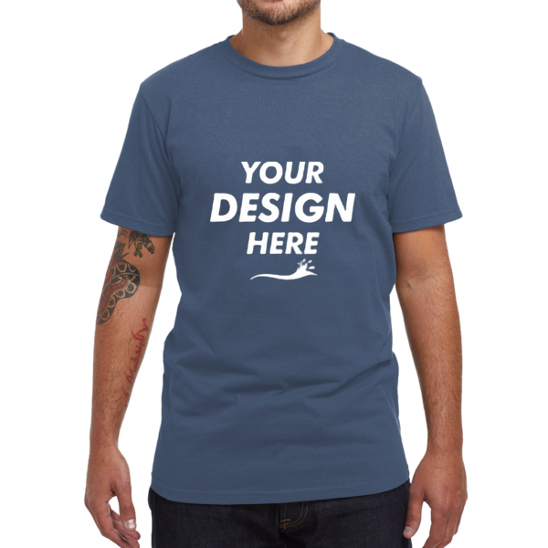 econscious Unisex USA Made T-Shirt, Pacific, Front view, Mockup