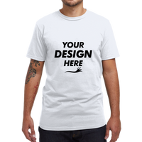 econscious Unisex USA Made T-Shirt, White, Front view, Mockup