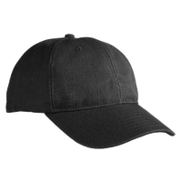 econscious Washed Hemp Unstructured Baseball Cap, Black, Right Side view