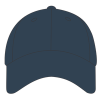 econscious Washed Hemp Unstructured Baseball Cap, Navy, Front view