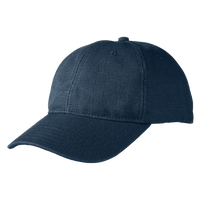 econscious Washed Hemp Unstructured Baseball Cap, Navy, Left Side view