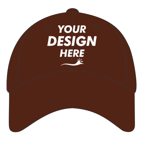 econscious Washed Hemp Unstructured Baseball Cap, Sienna, Front view, Mockup
