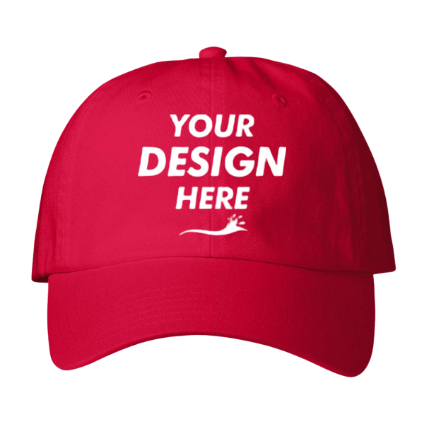 vineyard vines Baseball Cap, Light House Red, Front view, Mockup