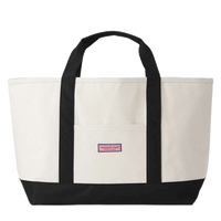vineyard vines Captain Tote Bag, Black, Front view