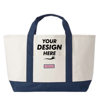 vineyard vines Captain Tote Bag, Natural, Front view, Mockup