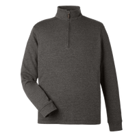 vineyard vines Men's Bluffs Quarter-Zip Pullover, Grey Harbor, Front view