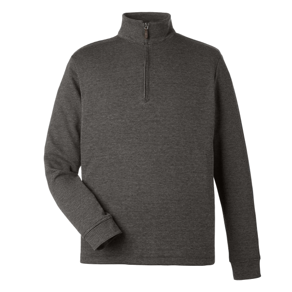 vineyard vines Men's Bluffs Quarter-Zip Pullover, Grey Harbor, Front view