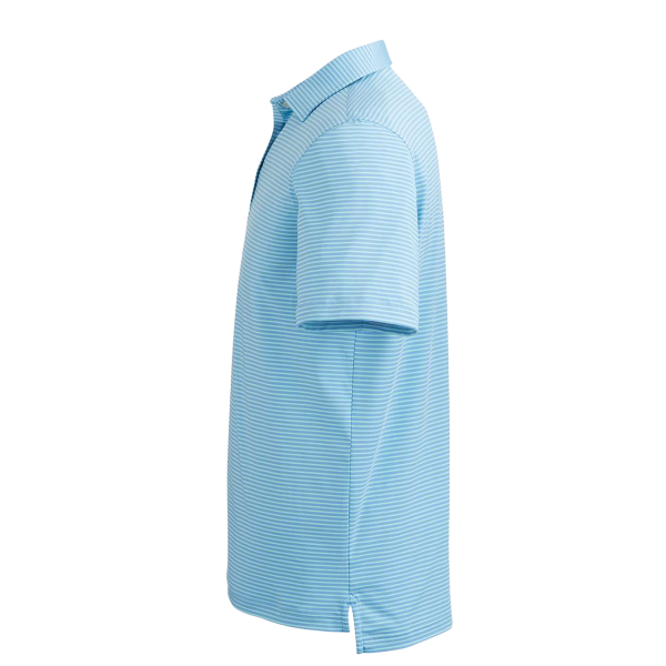 vineyard vines Men's Bradley Stripe Sankaty Polo, Andros Blue, Left Sleeve view