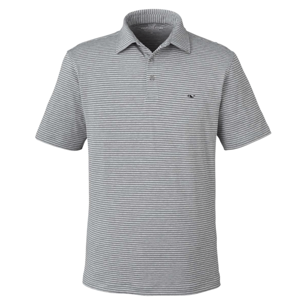 vineyard vines Men's Bradley Stripe Sankaty Polo, Hammerhead Tj, Front view