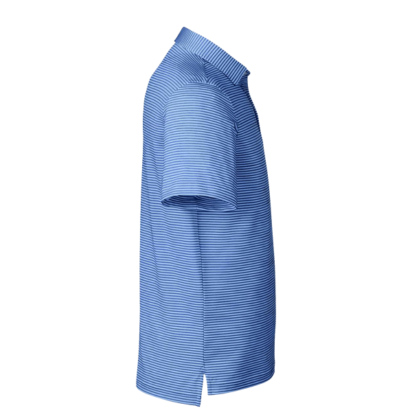 vineyard vines Men's Bradley Stripe Sankaty Polo, Maui Blue, Right Sleeve view
