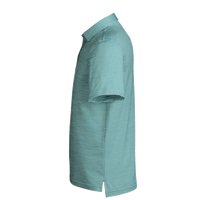 vineyard vines Men's Bradley Stripe Sankaty Polo, Sea Clay Green, Left Sleeve view