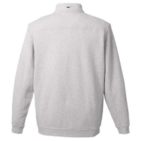 vineyard vines Men's Collegiate Shep Quarter-Zip Sweatshirt, Grey Heather, Back view