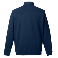 vineyard vines Men's Collegiate Shep Quarter-Zip Sweatshirt, Vineyard Navy, Back view