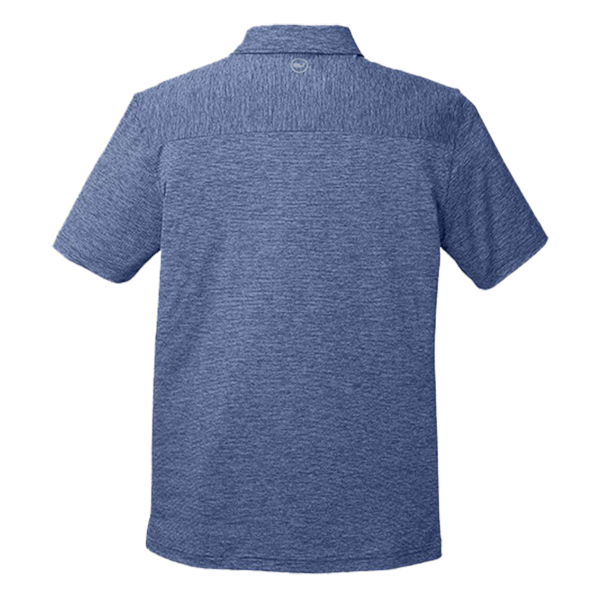 vineyard vines Men's Destin Stripe Sankaty Polo, Blue Depth, Back view