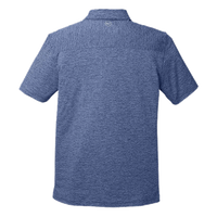 vineyard vines Men's Destin Stripe Sankaty Polo, Blue Depth, Back view