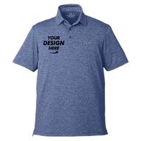 vineyard vines Men's Destin Stripe Sankaty Polo, Blue Depth, Front view, Mockup