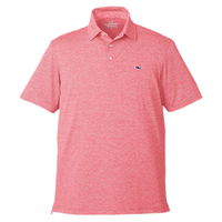 vineyard vines Men's Destin Stripe Sankaty Polo, Lobster Reef, Front view