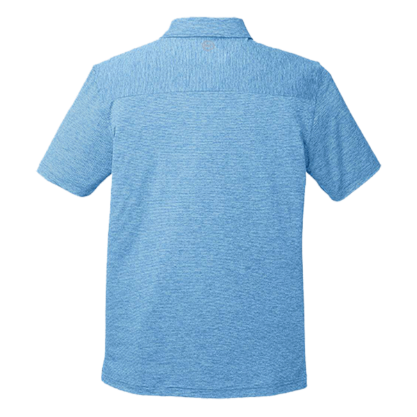 vineyard vines Men's Destin Stripe Sankaty Polo, Ocean Breeze, Back view