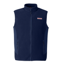 vineyard vines Men's Harbor Fleece Vest, Vineyard Navy, Front view