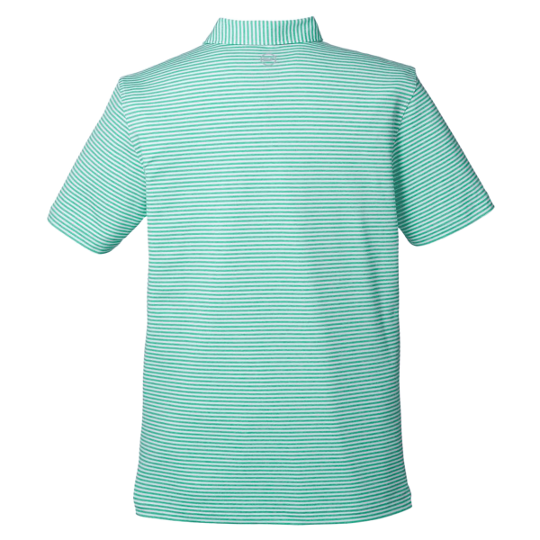 vineyard vines Men's Heathered Winstead Sankaty Polo, Antigua Green, Back view