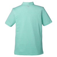 vineyard vines Men's Heathered Winstead Sankaty Polo, Antigua Green, Back view