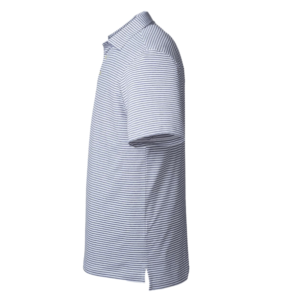 vineyard vines Men's Heathered Winstead Sankaty Polo, Kingfisher, Left Sleeve view