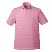 vineyard vines Men's Heathered Winstead Sankaty Polo, Light House Red, Front view