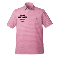vineyard vines Men's Heathered Winstead Sankaty Polo, Light House Red, Front view, Mockup