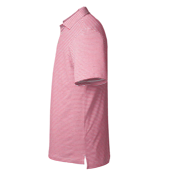 vineyard vines Men's Heathered Winstead Sankaty Polo, Light House Red, Left Sleeve view
