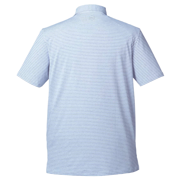 vineyard vines Men's Heathered Winstead Sankaty Polo, Ocean Breeze, Back view