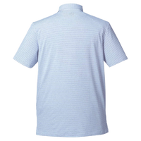 vineyard vines Men's Heathered Winstead Sankaty Polo, Ocean Breeze, Back view
