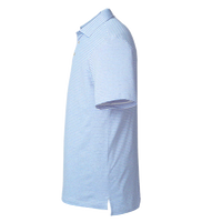 vineyard vines Men's Heathered Winstead Sankaty Polo, Ocean Breeze, Left Sleeve view